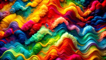 Abstract Expressionism: A Dance of Colors and Textures Generative Art IA