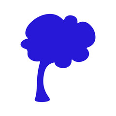 tree vector, logo, vector illustration, abstract, art, 3d rendering, silhouette