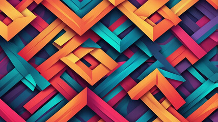 Vibrant Geometric Fusion Background
