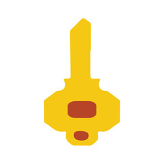 golden key vector, logo, vector illustration, abstract, art, 3d rendering, silhouette