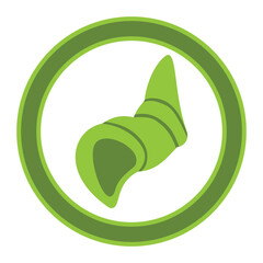 sea ​​shell vector, logo, vector illustration, abstract, art, 3d rendering, silhouette