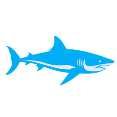 shark animal vector, logo, vector illustration, abstract, art, 3d rendering, silhouette