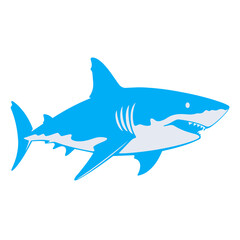 shark animal vector, logo, vector illustration, abstract, art, 3d rendering, silhouette