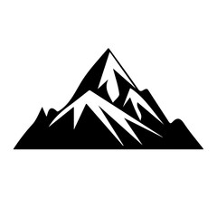 mountain vector, logo, vector illustration, abstract, art, 3d rendering, silhouette