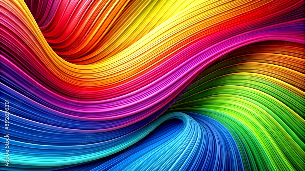 Poster a visual dialogue: exploring the interplay of line and color in abstract art generative ai algorithm