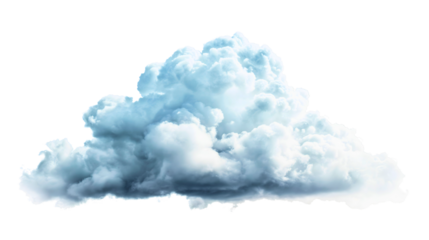 An illustrated image of a large cloud moving according to weather conditions, very soft and resembling a kind of pillow.