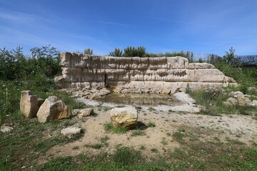 Les jardins de la saline royale, ville de Arc et Senans, département du Doubs, France