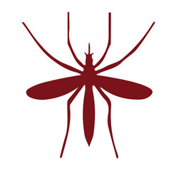 red silhouette animal, logo, vector illustration, abstract, art, 3d rendering, silhouette