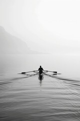 Naklejka premium Solitude on the Lake