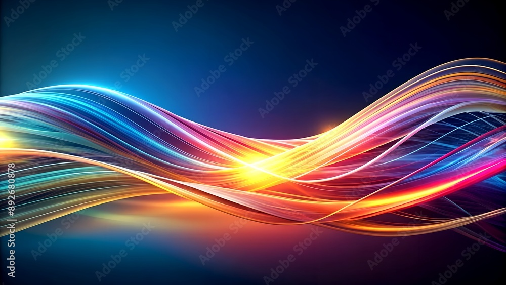 Aufkleber the flowing lines: a dynamic and abstract study of movement and energy generative ai computational c