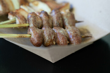 Chicken heart skewer