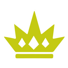 Fototapeta premium royal gold crown vector, logo, vector illustration, abstract, art, 3d rendering, silhouette