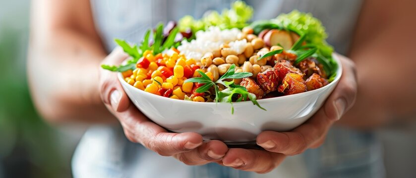Balanced Meals Ensure a mix of proteins, fats, and carbs in every meal, sustaining energy levels, concept