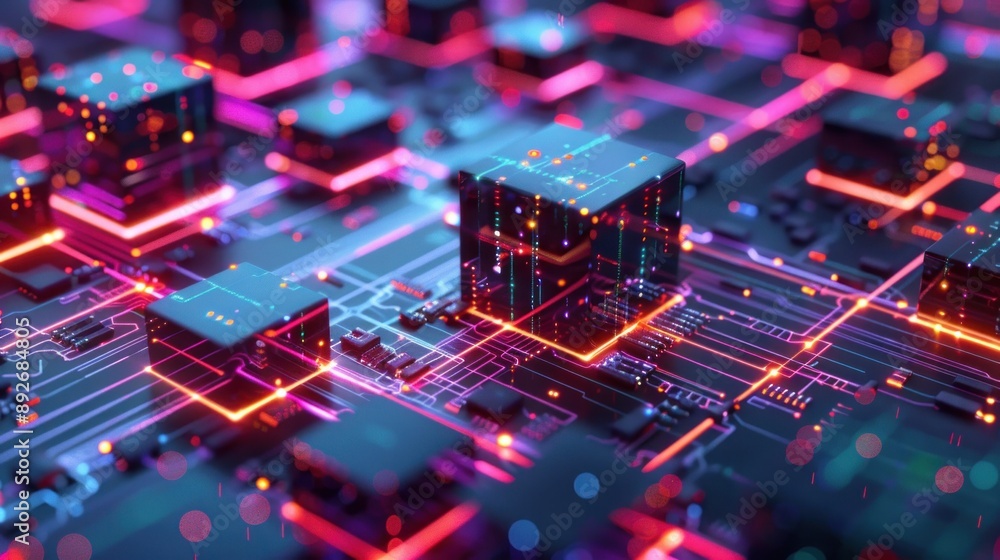 Poster smart computing system closeup view