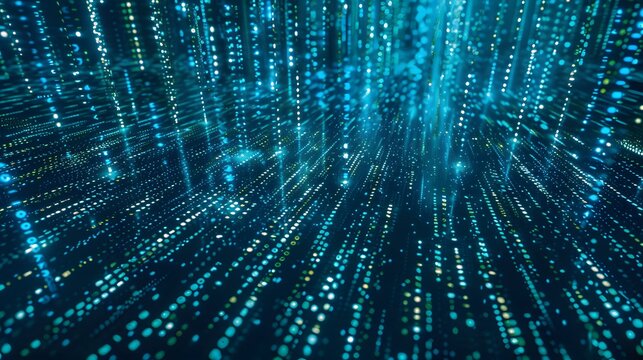 Binary Data Software Programming Code Background. Random Parts of Program Code. Digital Data Technology Concept. 1 0 Machine Code. Random Binary Data Matrix Wide Vector Illustration.