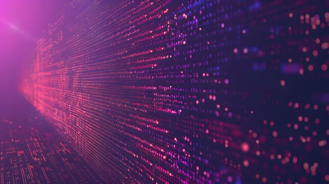 Binary Data Software Programming Code Background. Random Parts of Program Code. Digital Data Technology Concept. 1 0 Machine Code. Random Binary Data Matrix Wide Vector Illustration.
