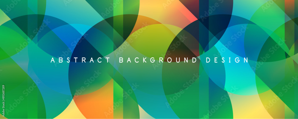 Aufkleber Trendy simple fluid color gradient abstract background with circles and shapes. Vector Illustration For Wallpaper, Banner, Background, Card, Book Illustration, landing page