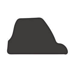 black stone vector, logo, vector illustration, abstract, art, 3d rendering, silhouette