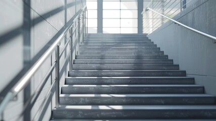 Fototapeta premium Stairs Building Wood Symmetry Parallel Metal Handrail House Glass Hardwood Baluster Flooring