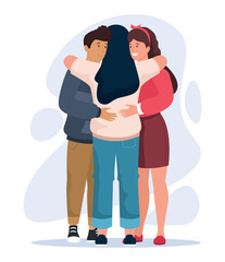 Friends. International Day of Friendship.