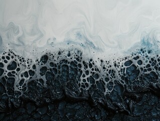 Naklejka premium Teal blue hues in art showcase the soothing and vibrant shades of teal blue that artists skillfully incorporate into their creative works.