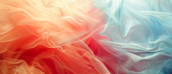Obraz premium fabric texture background, tulle, close up, focus on, bold hues, Double exposure silhouette with tulle