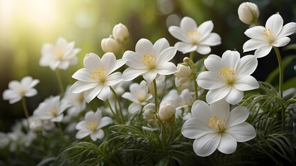white frangipani flowers