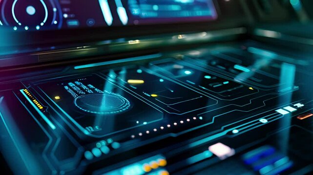 A fingerprint scanner and keycard reader are located next to the control panel acting as additional layers of security.