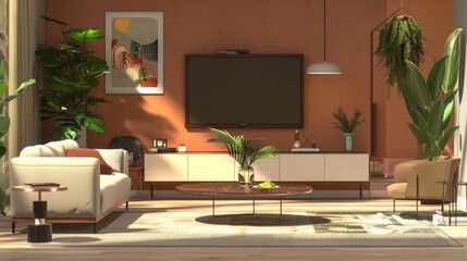 Plant Property Furniture Table Couch Green Flowerpot Comfort Houseplant Wood Building Vase Flooring