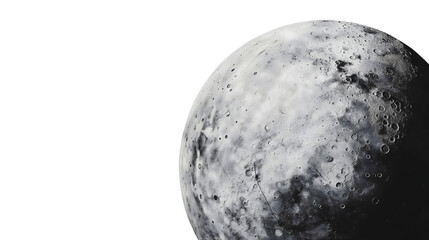 Obraz premium A celestial body, Earth's satellite, commonly known as the moon and its lunar halo. The moon shines brightly at night, particularly when it is full.