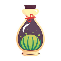 magic magic bottle Color vector illustration
