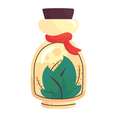 magic magic bottle Color vector illustration