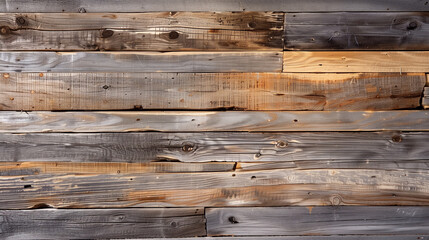 Rustic Wooden Plank Wall