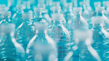 background illustration with lots of plastic bottles