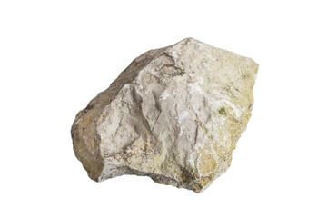 limestone on white isolated background