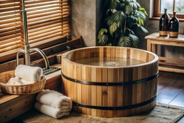 Tranquil Bathroom with Japandi Design