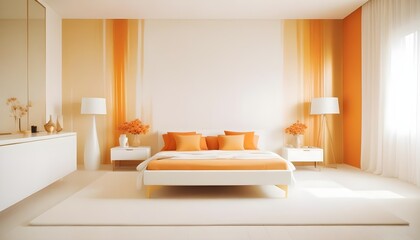 Photo interior modern design room 3d illustration