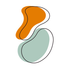 Cool Abstract organic Shapes element