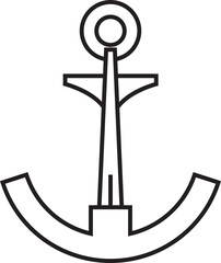 Anchor Icon Line Art