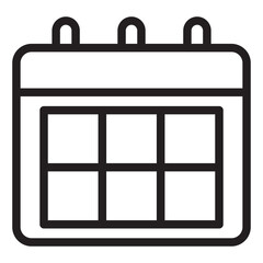 Calendar line icon.