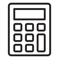 Calculator line icon.