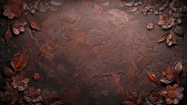 Elegant dark floral background with intricate textures and patterns. Ideal for creative designs, invitations, and sophisticated projects.