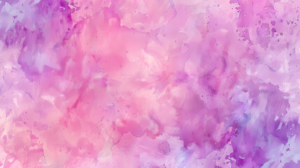 Fototapeta premium Vibrant watercolor painting with pink, purple, and blue hues, perfect for backgrounds or artistic projects.
