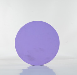 Purple circular foam on the white isolate background.