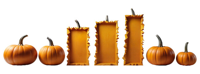 Several pumpkins and a slab with a pumpkin texture.