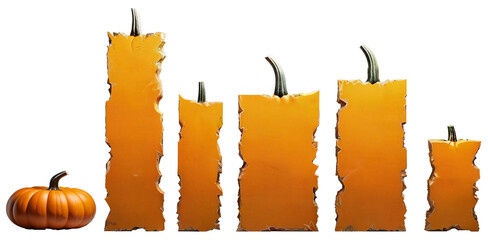 Medium sized slabs with a pumpkin texture.