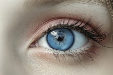 Captivating portrait of individual with one of a kind and rare eye color, uniquely distinct