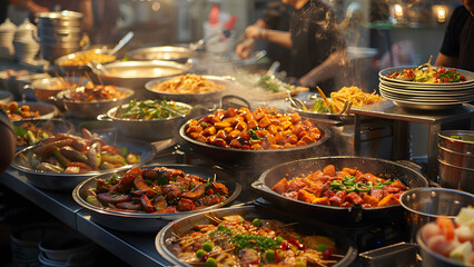 Obraz premium realistic high-resolution photo of food, with detailed background