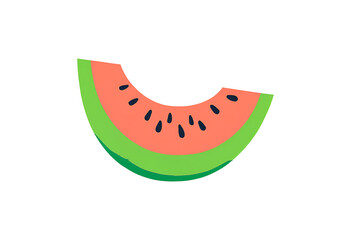 Fototapeta premium slice of watermelon isolated on white