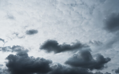 Cloud,Dark Blue Sky in Autumn,Dramatic cloudy grey sky and lightning in Winter gloomy day....